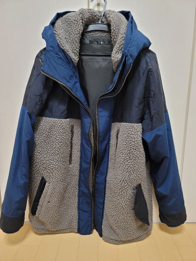 値下げ　NO.ID ボア切り替えコート　サイズ1