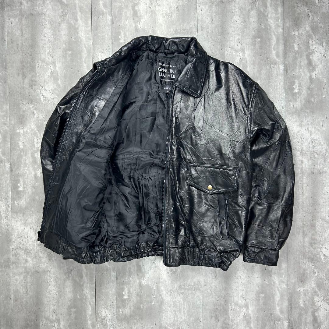 古着 本革 ラムレザー A-2 レザージャケット フライトジャケット 6115
