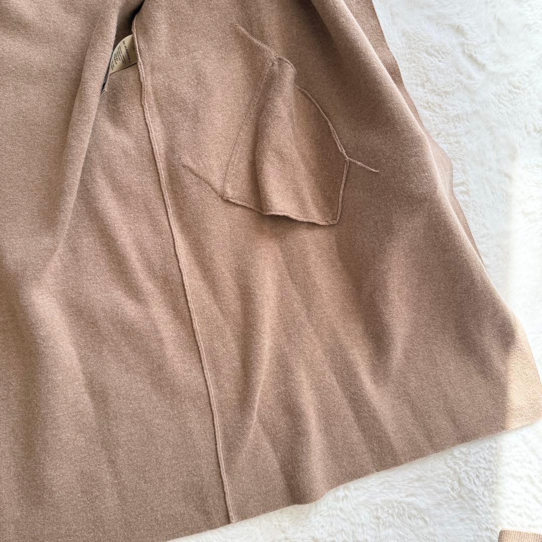 美品　現行　BURBERRY カシミヤ混　ラップコート　ベルト　キャメル