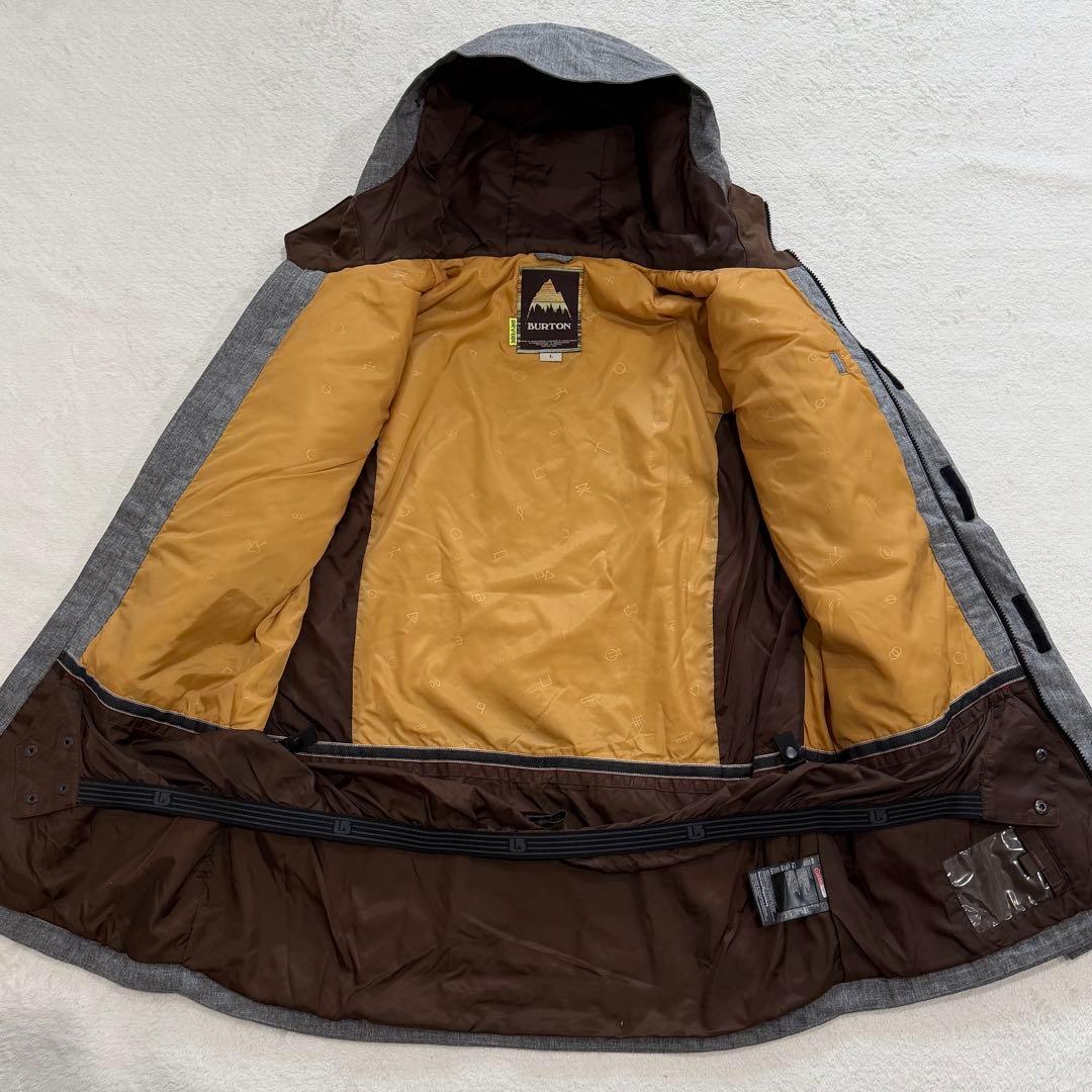 バートン MB COVERT JK サーモライト ドライライド 総柄 グレー L