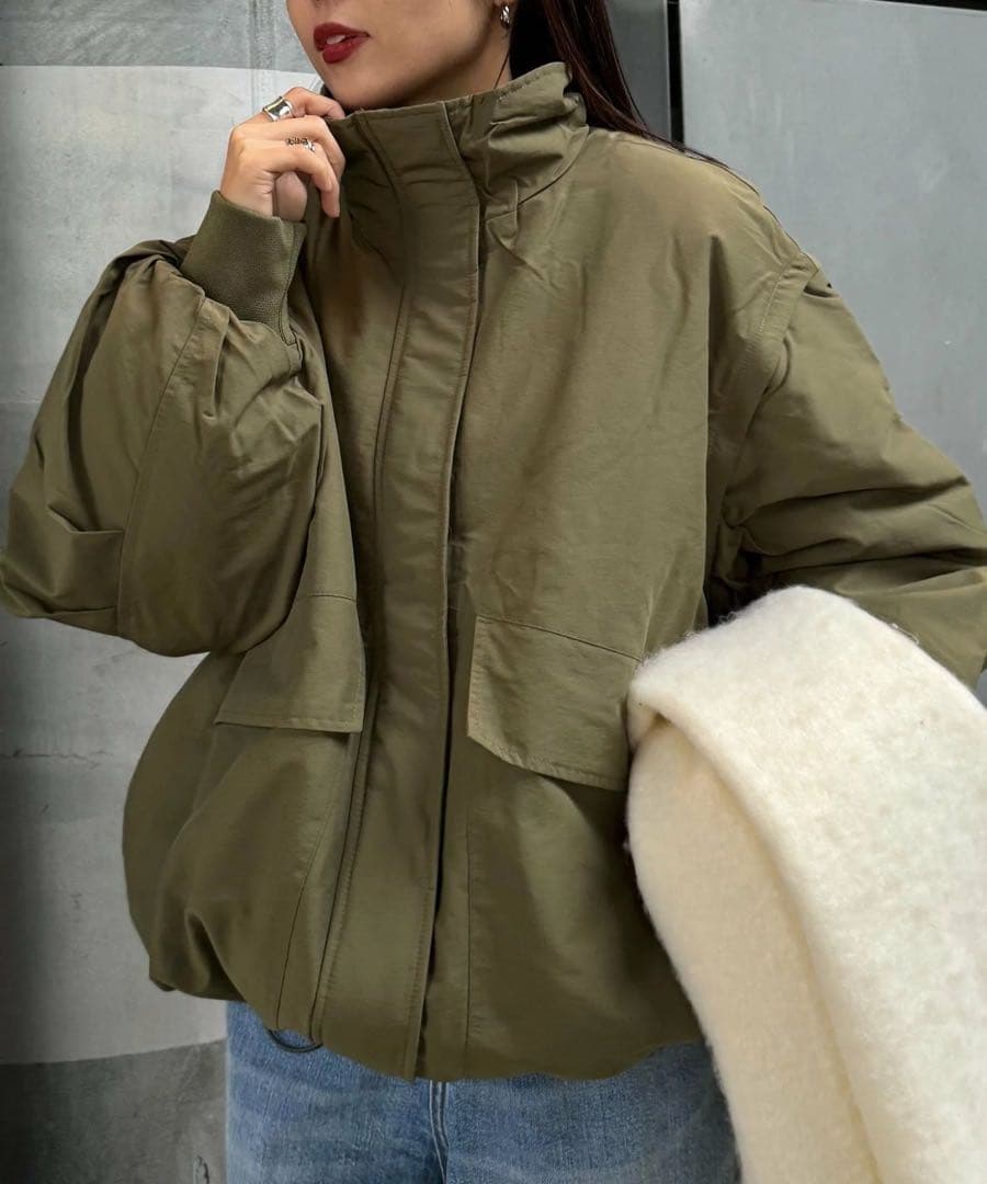 チャオパニックティピー BIGポケットスタンドワークアウター カーキ