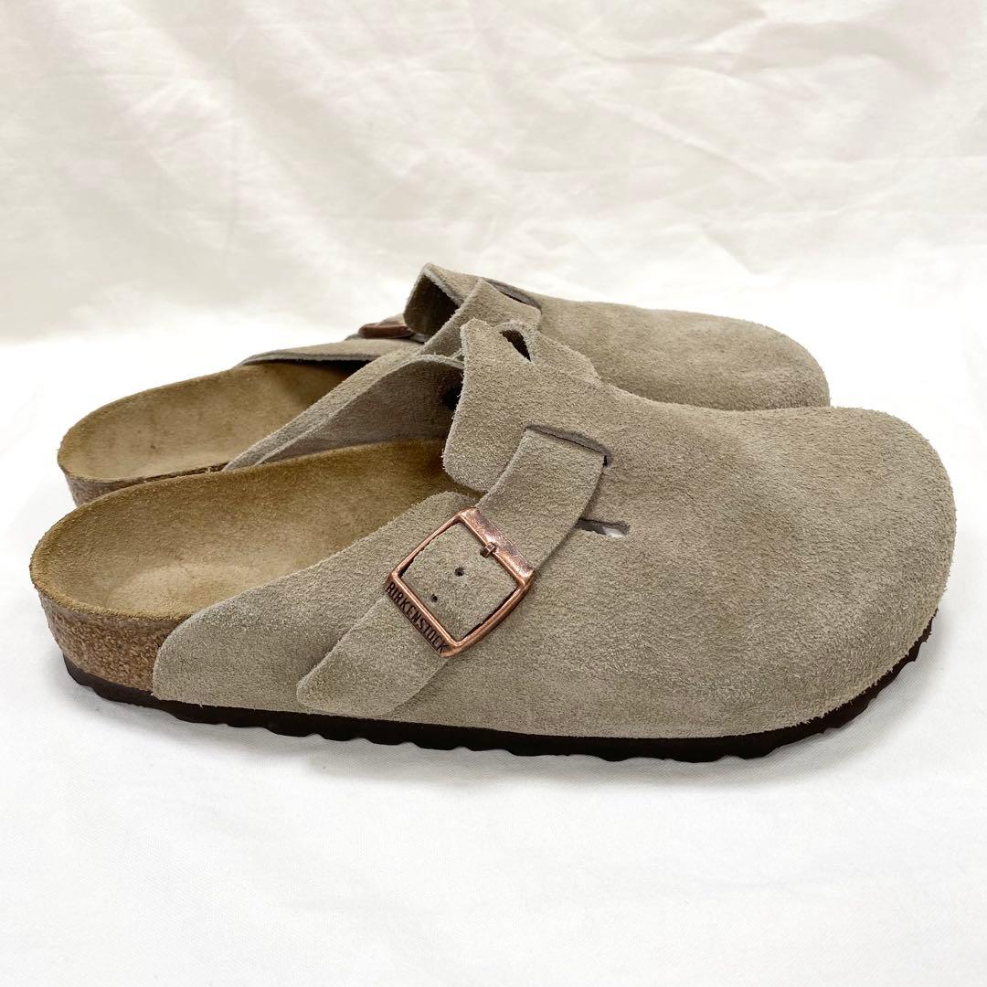 ほぼ未使用✨ BIRKENSTOCK ボストン スエード レザー トープ 38