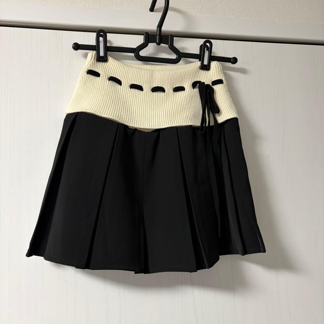 Darich ショルダーオープンニットセットアップ　ブラック