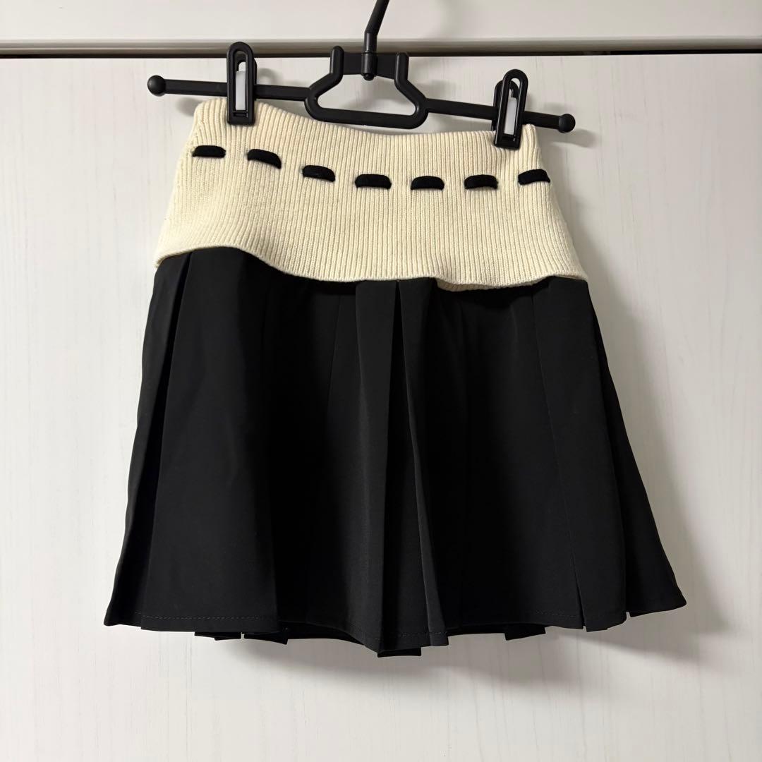 Darich ショルダーオープンニットセットアップ　ブラック