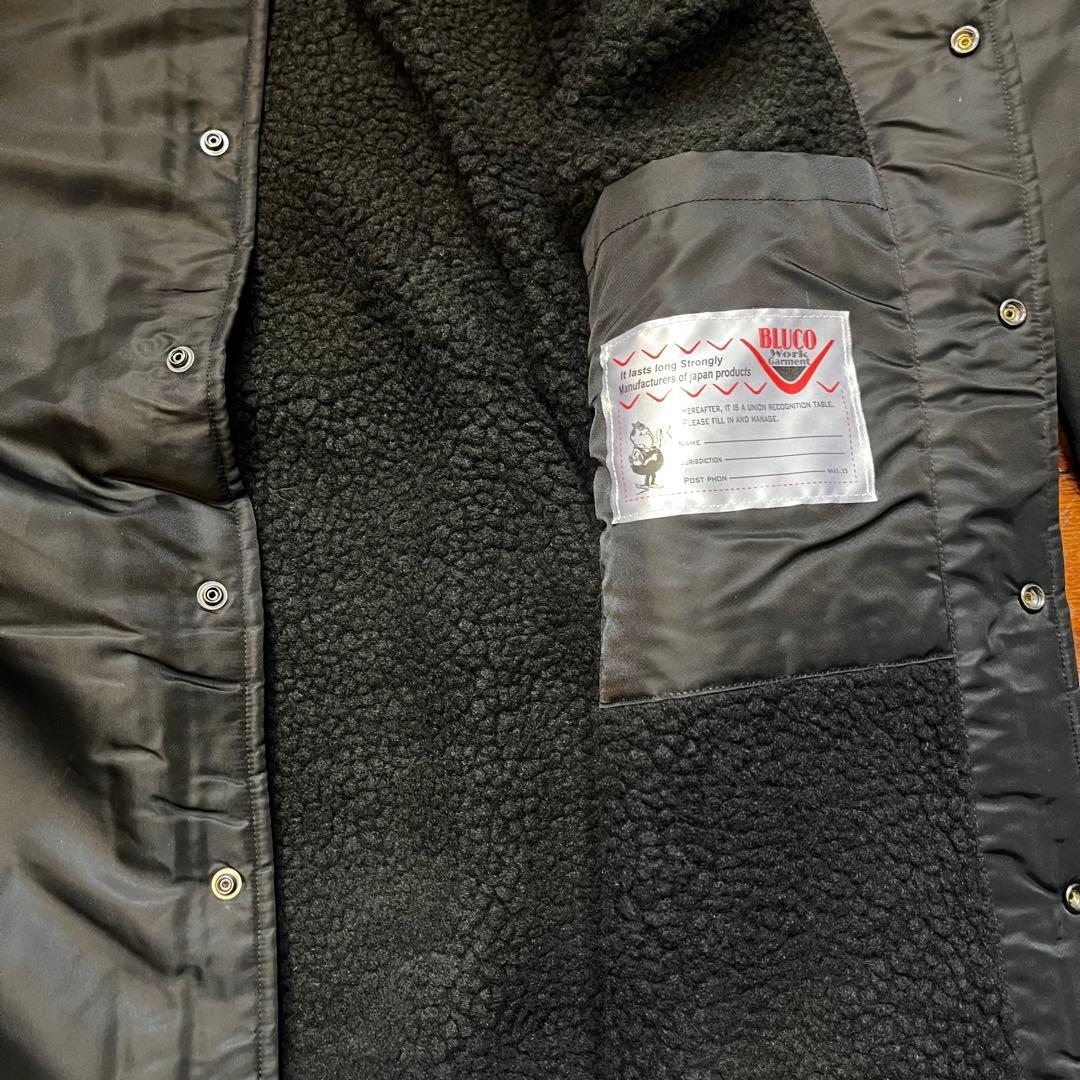BLUCO/ブルコ　ボアコーチジャケット　ブラック XL