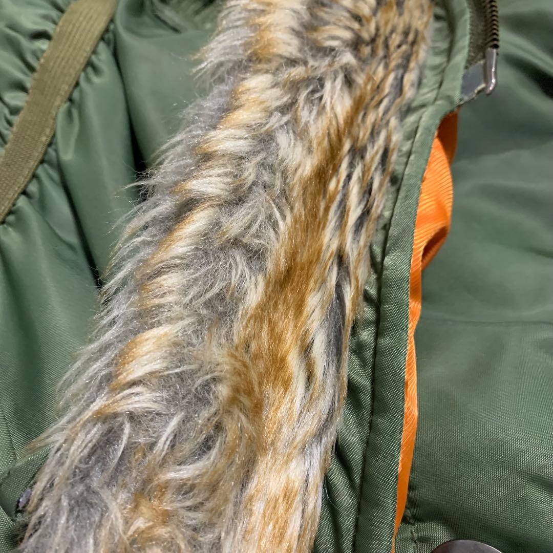 未使用 リアルファー ボア ロング L-2B アヴィレックス フライトジャケット