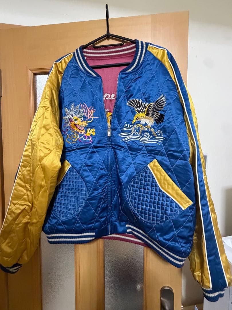 週末限定値下げ　Lサイズ　新品　スカジャン SAPEur サプール リバーシブル