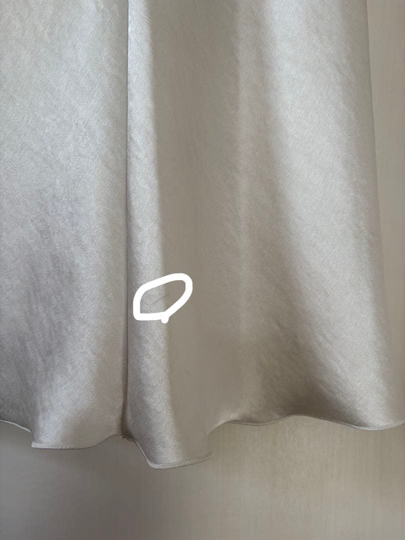 IENA ダブルサテンスカート　ホワイト36