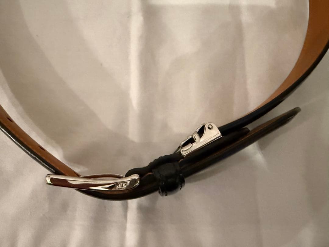 J.PRESS コードバン馬革 日本製ブラックベルト美品 2/12金で一時停止