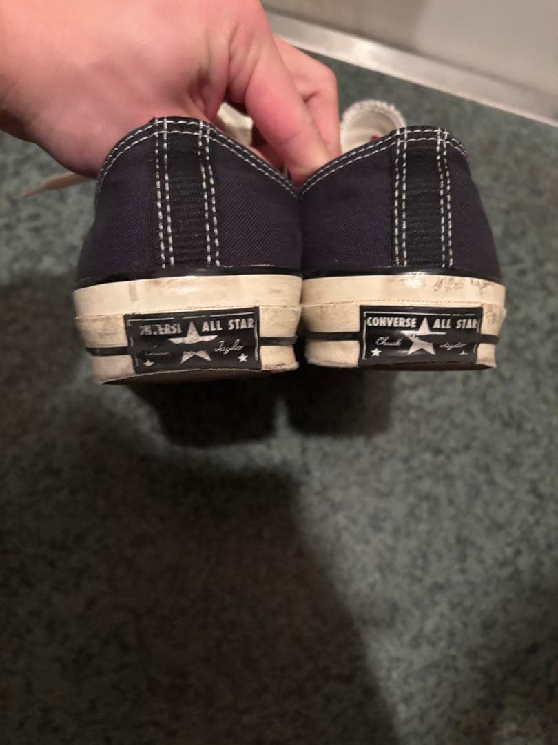 CONVERSE ブラック ローカットスニーカー 28.5