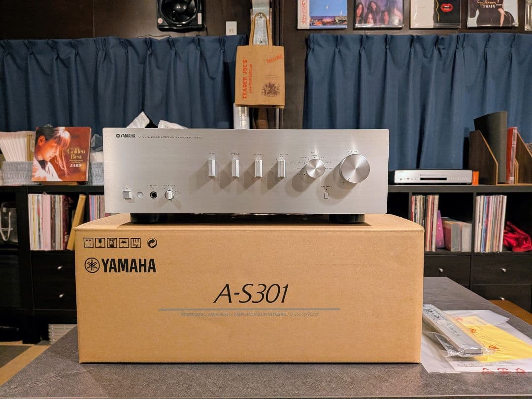 新品同様 YAMAHA A-S301 プリメインアンプ シルバー 2025年製
