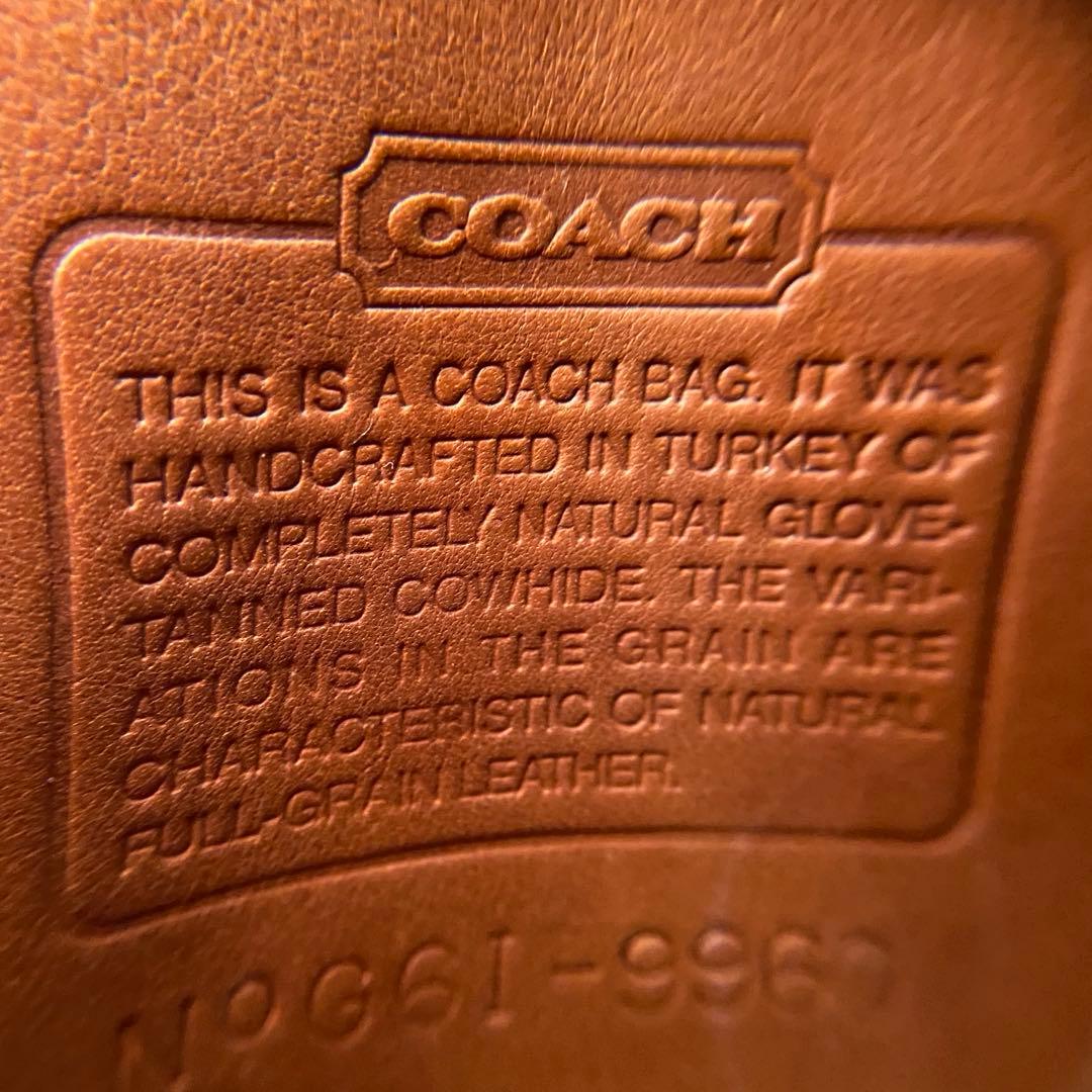 美品 COACH オールドコーチ 9960 本革 レザー リュック ブラウン系