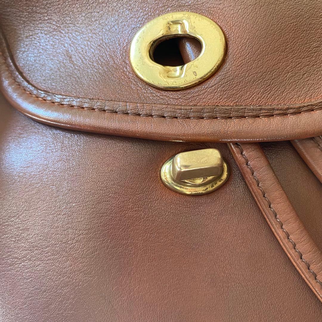 美品 COACH オールドコーチ 9960 本革 レザー リュック ブラウン系