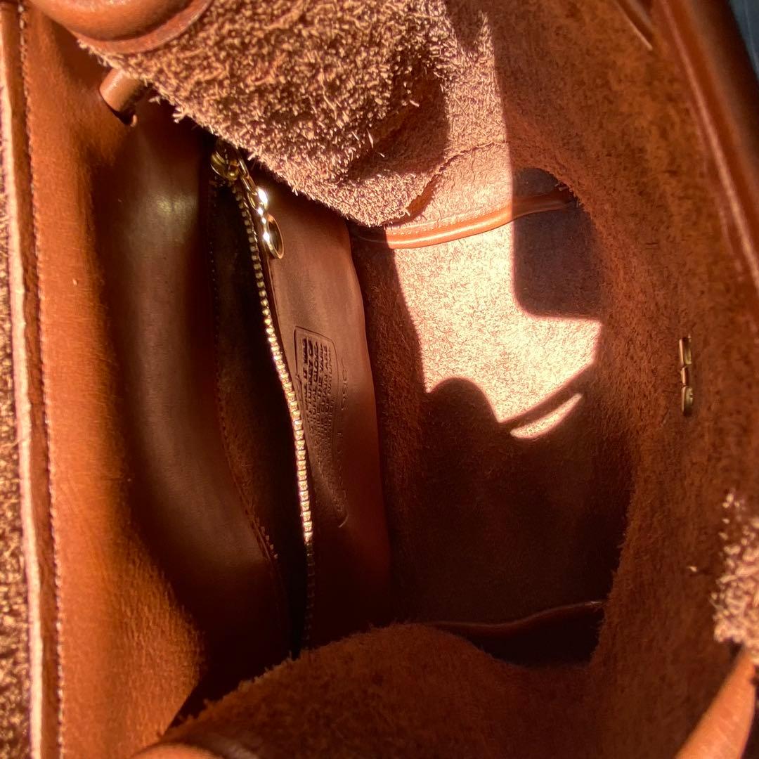 美品 COACH オールドコーチ 9960 本革 レザー リュック ブラウン系