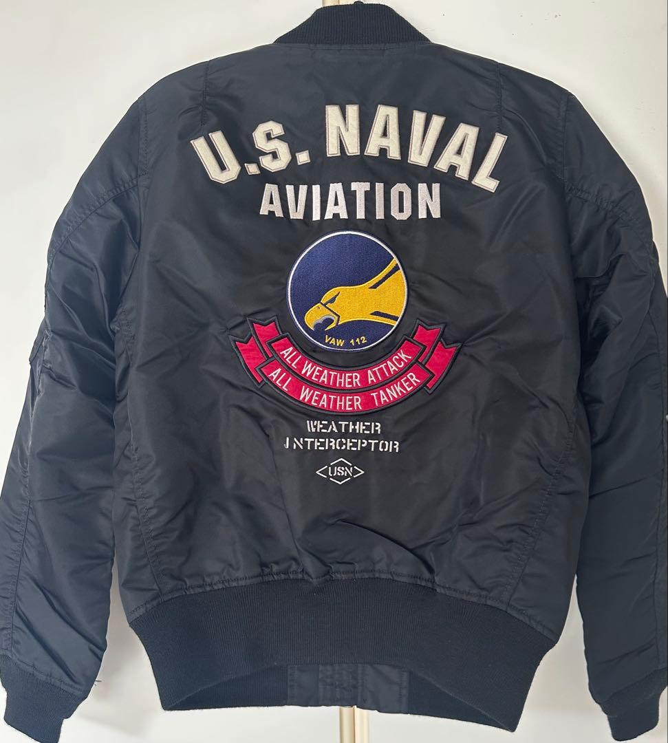 週末割引 AVIREX MA-1 レディースL ライトジャケット