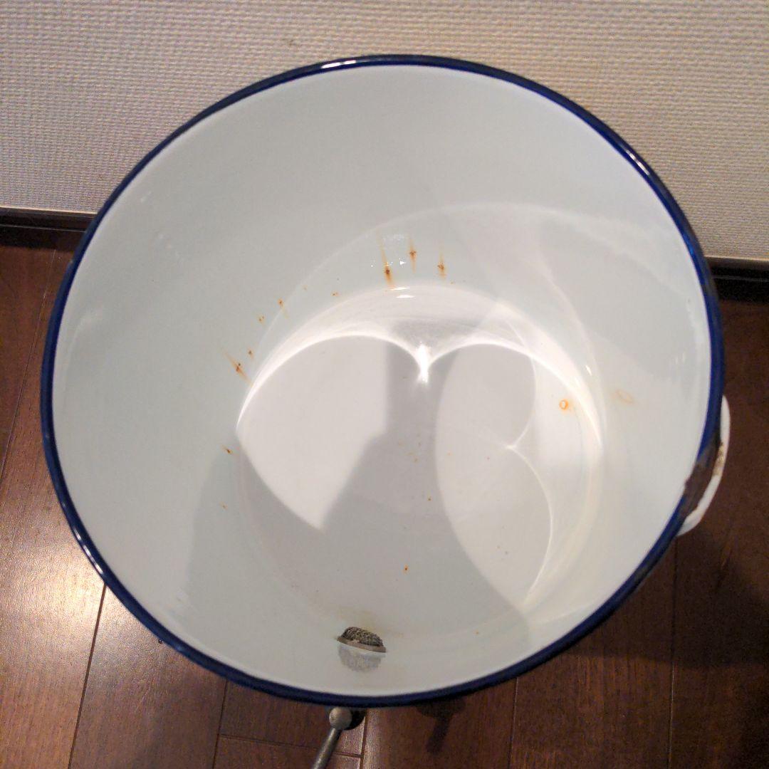 昭和レトロ　ホーロー　琺瑯　タンク　ウォータージャグ　ポット　水瓶　コック付き