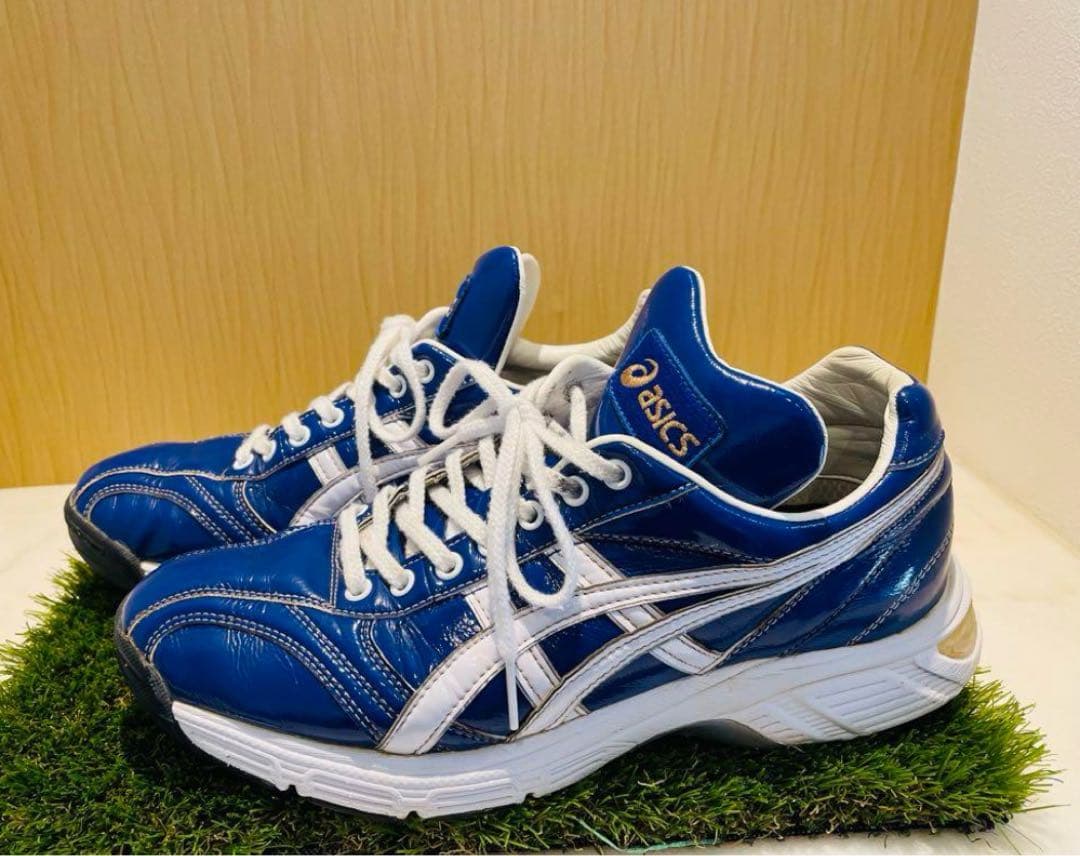 【中古27.0cm】ASICS トレーニングシューズ 青