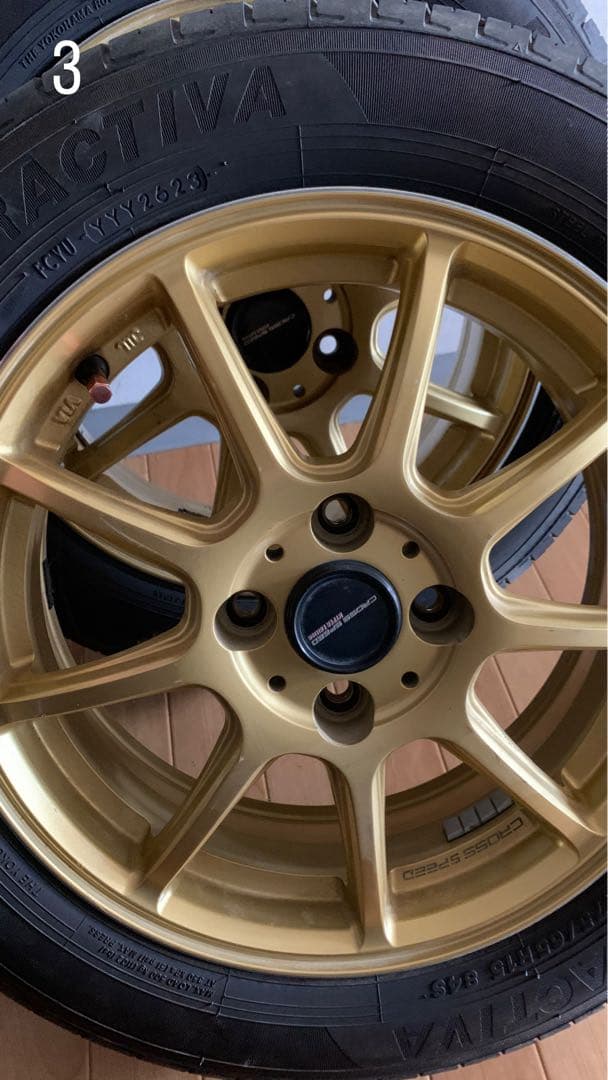 クロススピード15インチ5.5J+43 4穴　175/65R15 *最終値下げ*