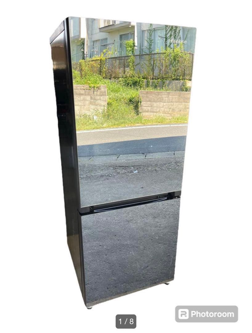 Hisense ハイセンス 冷凍冷蔵庫 HR-G1501EM ミラー