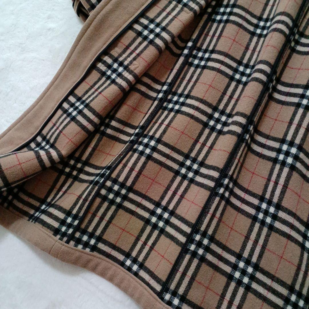 美品✨️バーバリーズ オブ ブルーレーベル　ダッフルコート　ロング　ノバチェック