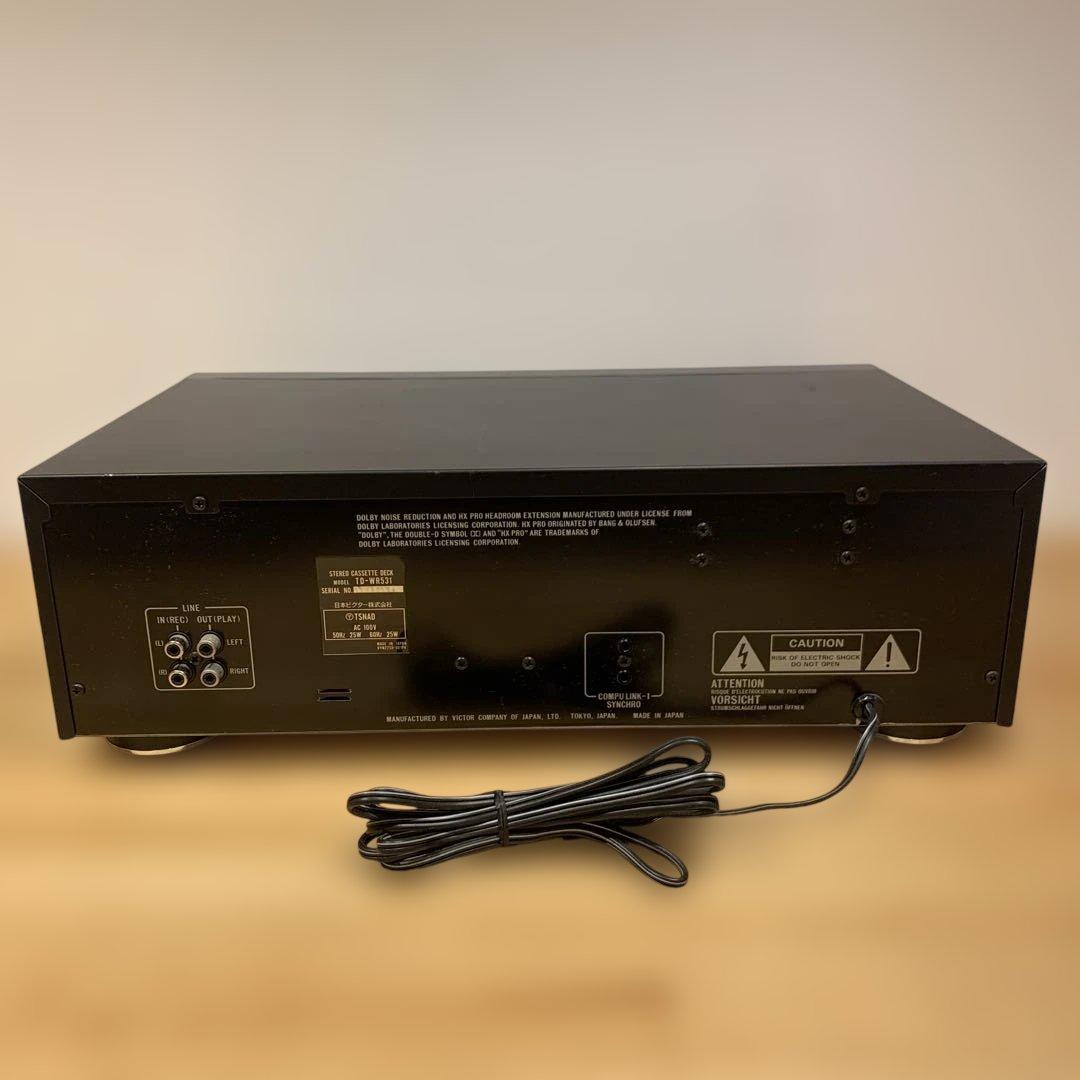 希少Victor TD-WR531 ツインリバースステレオカセットデッキ 動作品