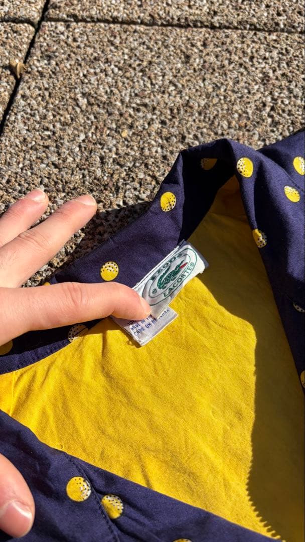 激レア　LACOSTE Harrington Jacket ネイビー/イエロー