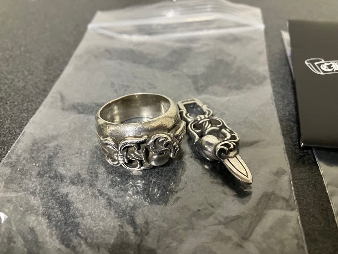 tobox　クロムハーツ　ダガーハートリング・ペンダント