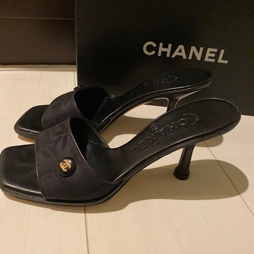CHANEL トラベルラインミュール23.0cm