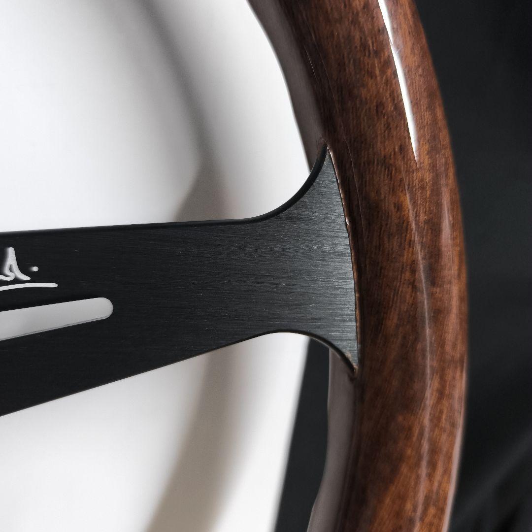 NARDI ナルディタイプ 　クラシック　ウッド&ブラックスポーク350mm