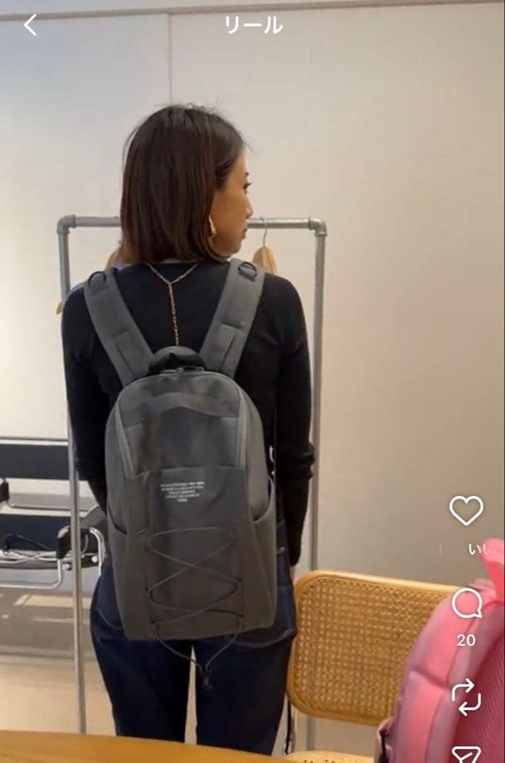 新品未使用FORME東原亜希キッズバックパック/チャコール