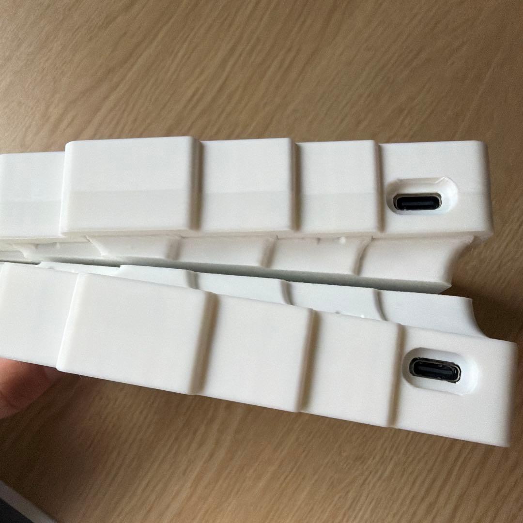 roBa 無線 分割 キーボード トラックボール 白