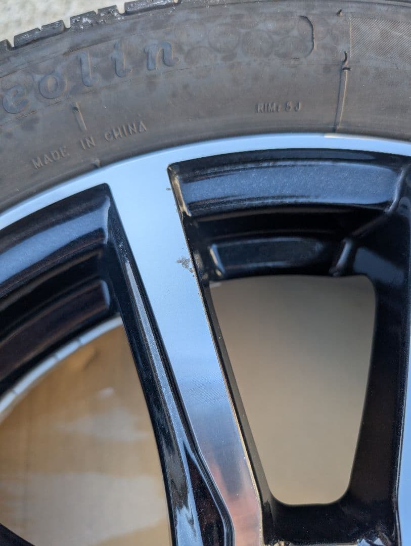 浦島太郎ページ。 15インチ ホイールセット ブラック/シルバー①