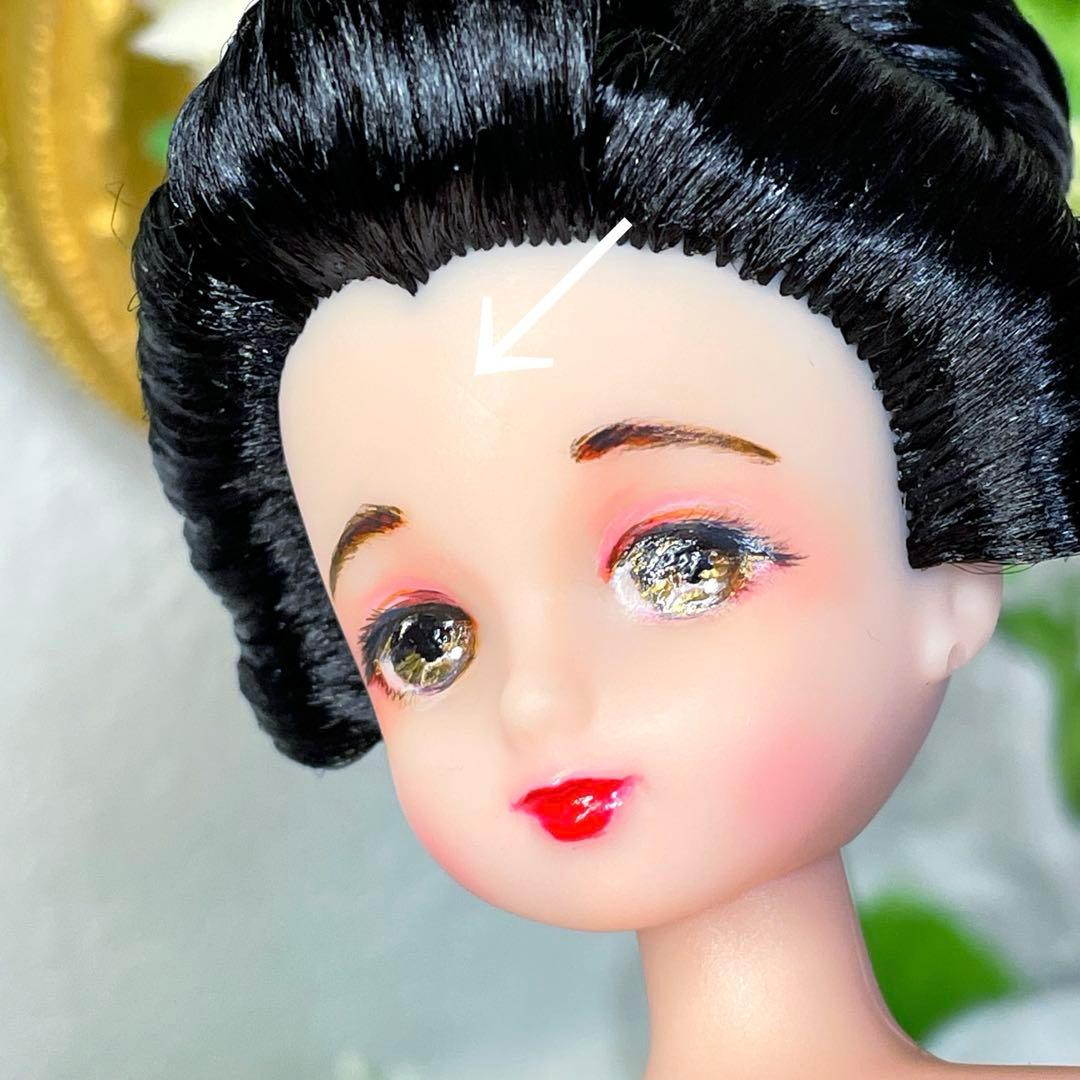 カスタムドール　日本髪風　カスタムリカちゃん　本体のみ　☆リユース　ハンドメイド