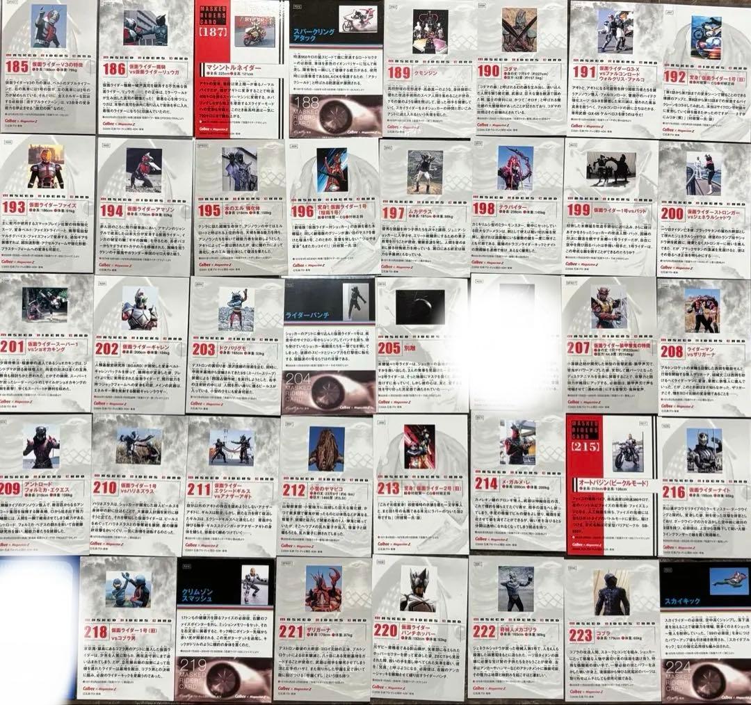 仮面ライダーチップスR カード セット　カルビー　引退