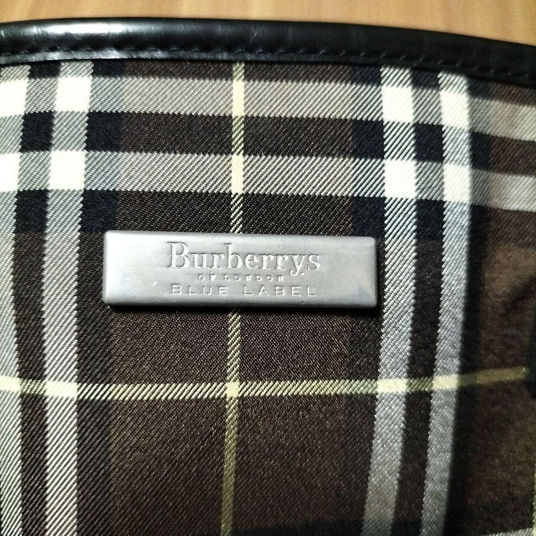 Burberrys ブルーレーベル チェック柄トートバッグ ショルダーバケツ