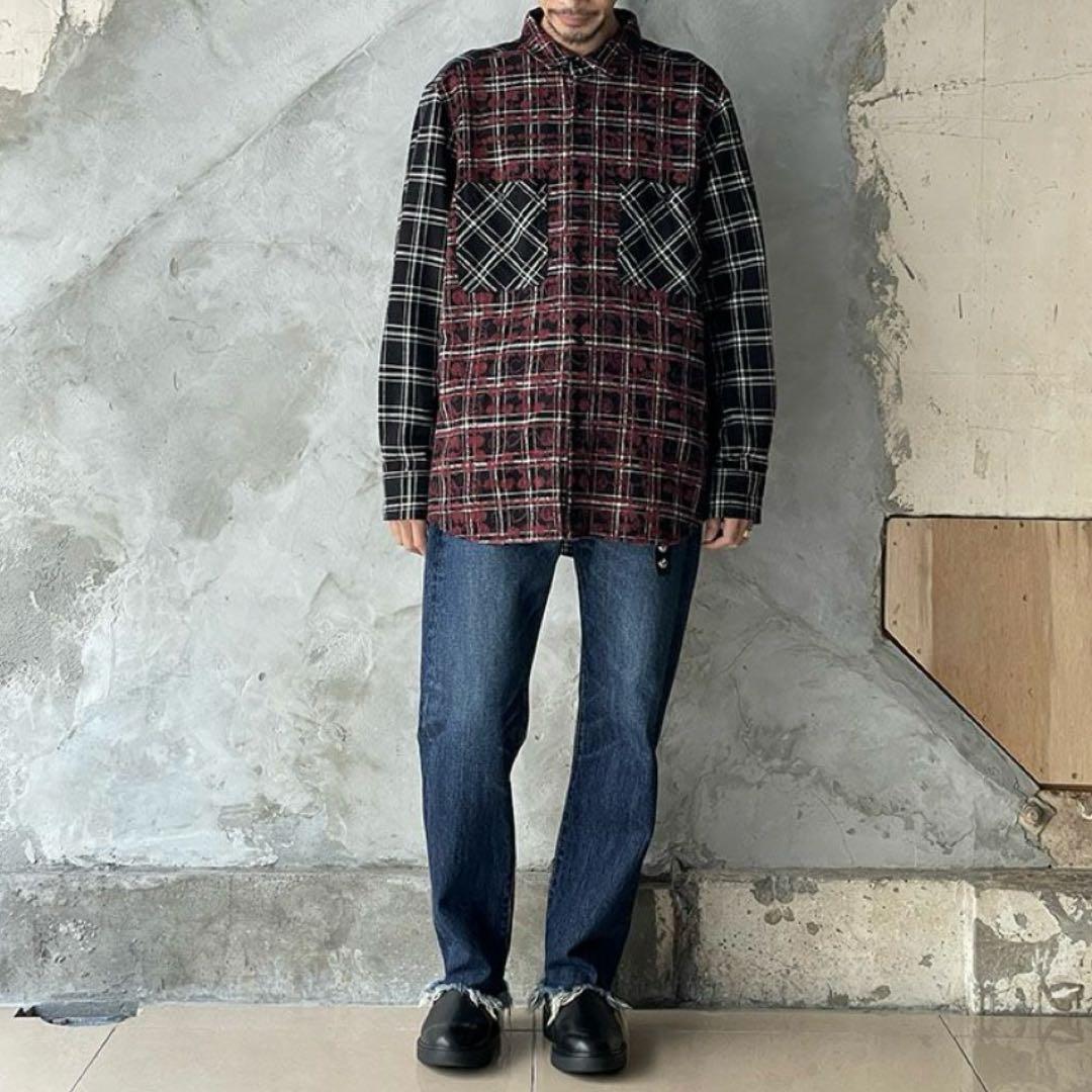 極美品 BRU NA BOINNE ヘビーツイルルーラブーラシャツ