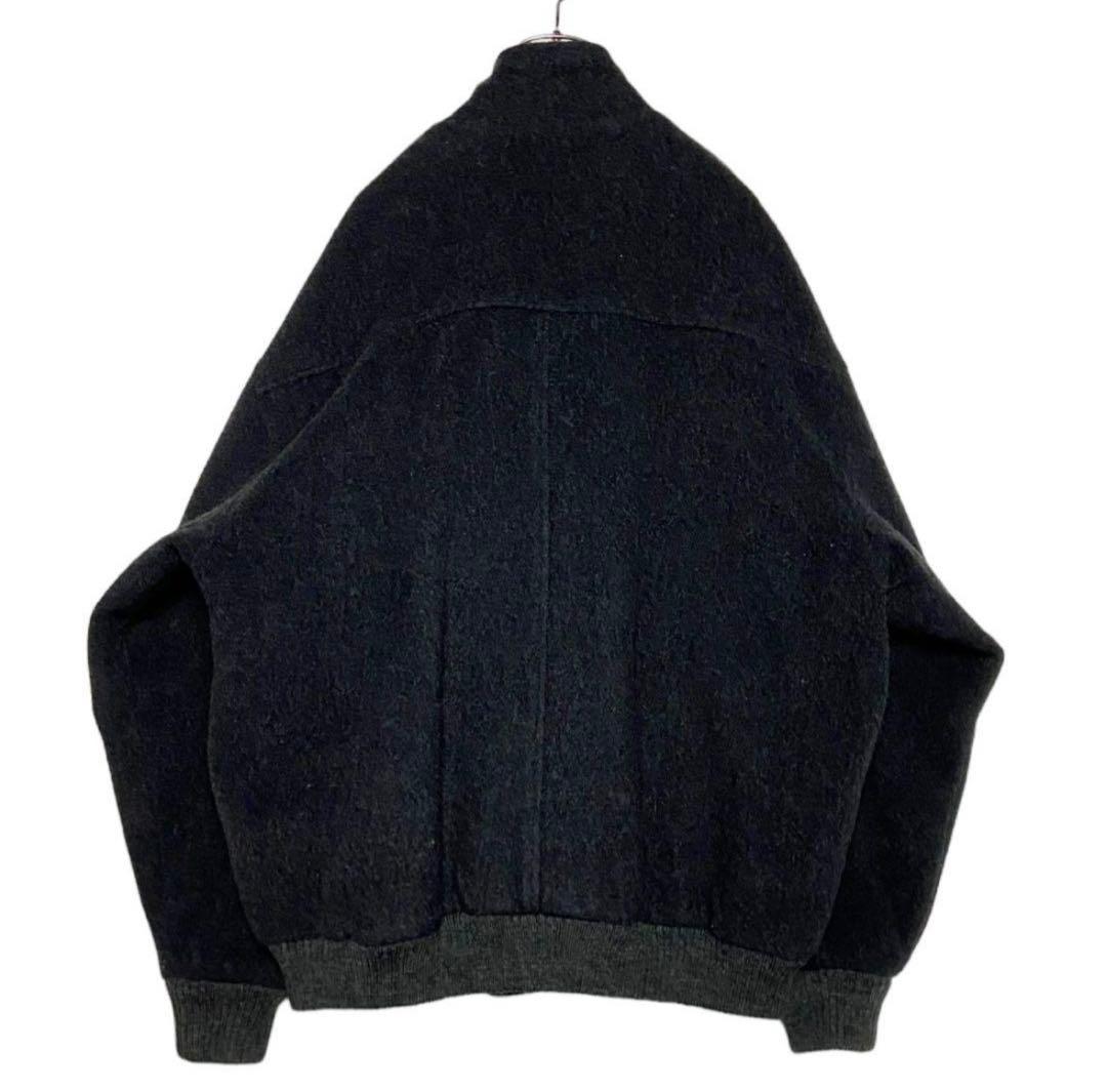 希少90sヴィンテージ日本製 肉厚ウールジャケット カシミヤ入り グレーブルゾン