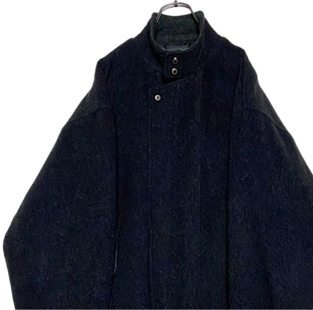 希少90sヴィンテージ日本製 肉厚ウールジャケット カシミヤ入り グレーブルゾン