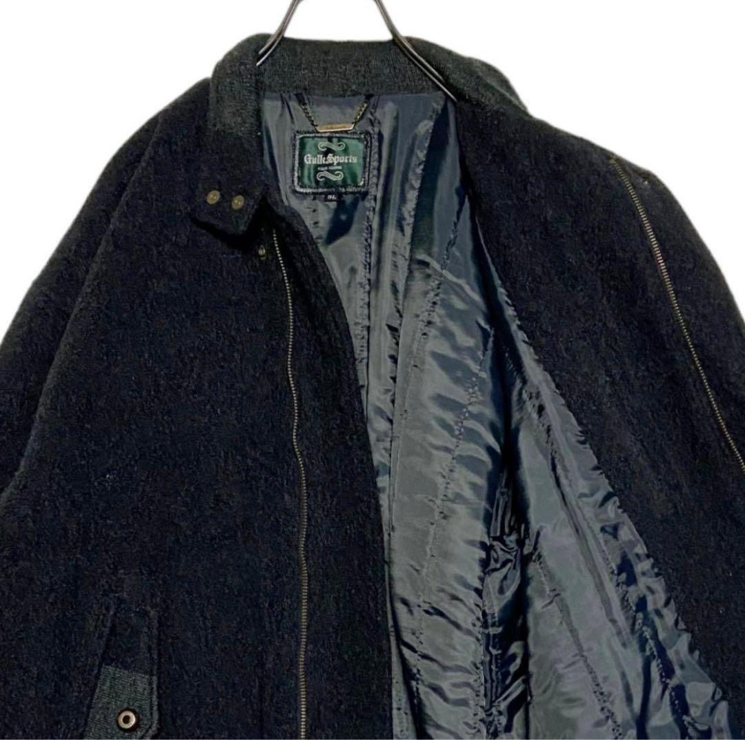 希少90sヴィンテージ日本製 肉厚ウールジャケット カシミヤ入り グレーブルゾン