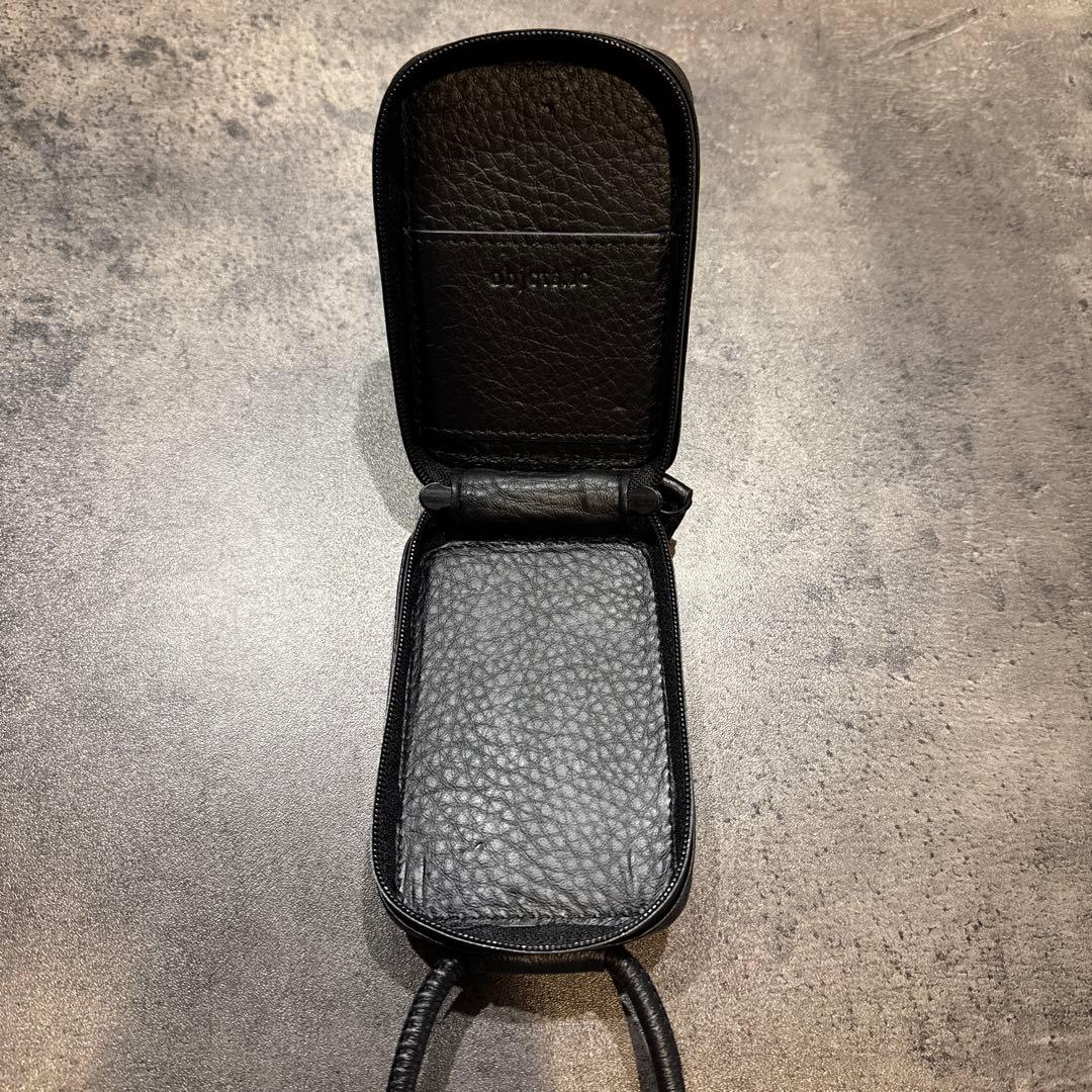 objcts.io ストラップ一体型マイクロバッグ ブラック