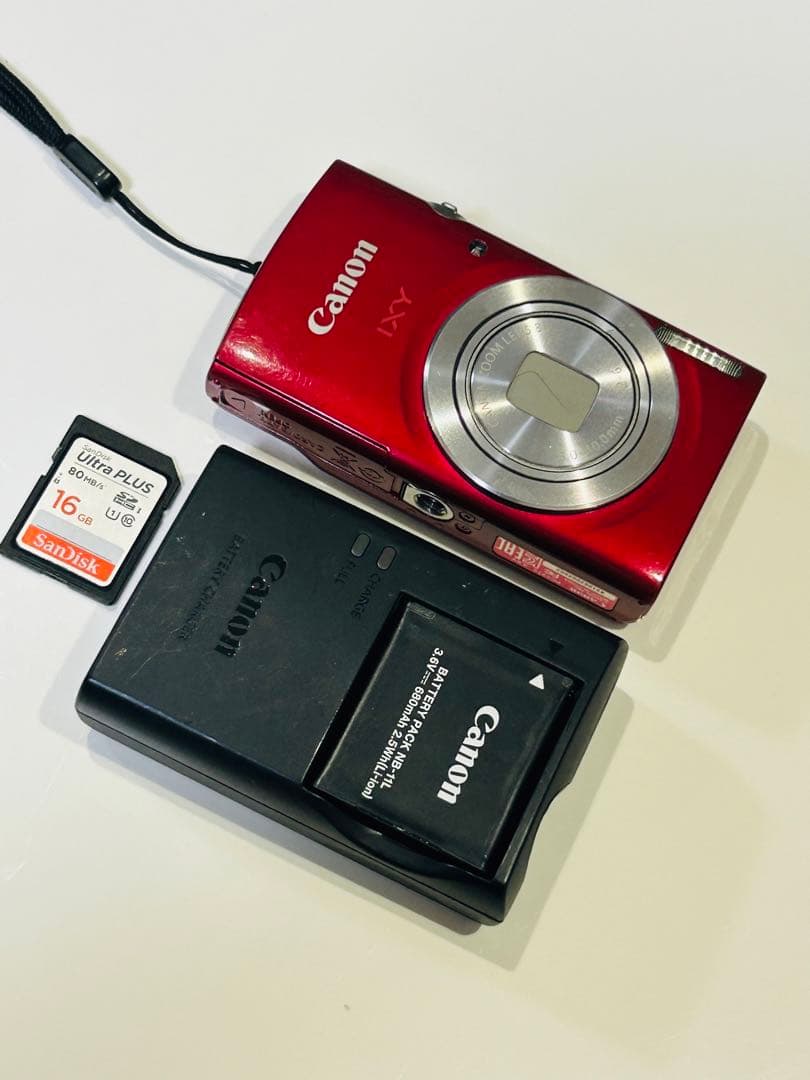 Canon IXY 180デジタルカメラ レッド