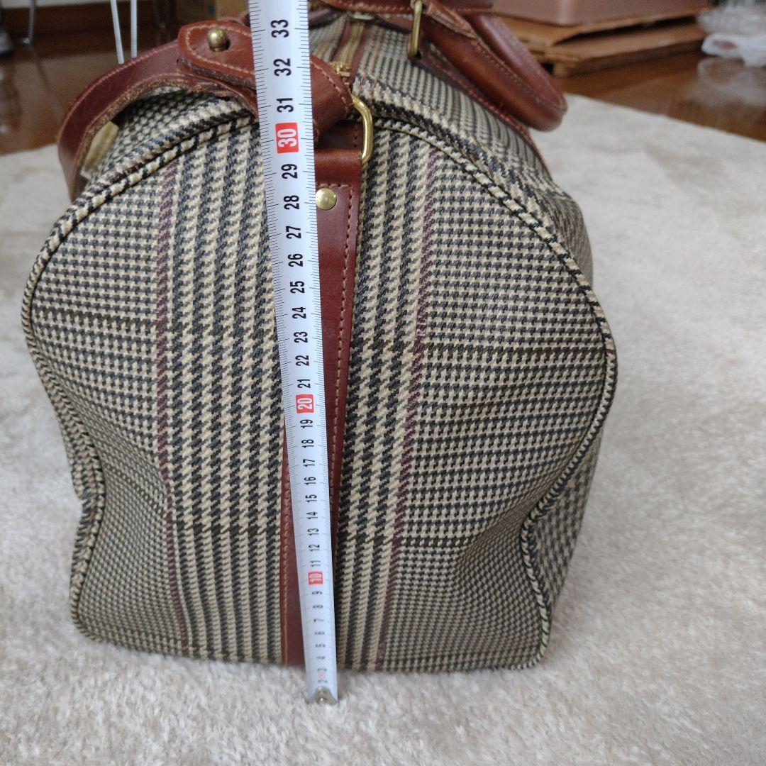 USA製 ポロラルフローレン ボストンバッグ 2way 千鳥格子柄 PVC