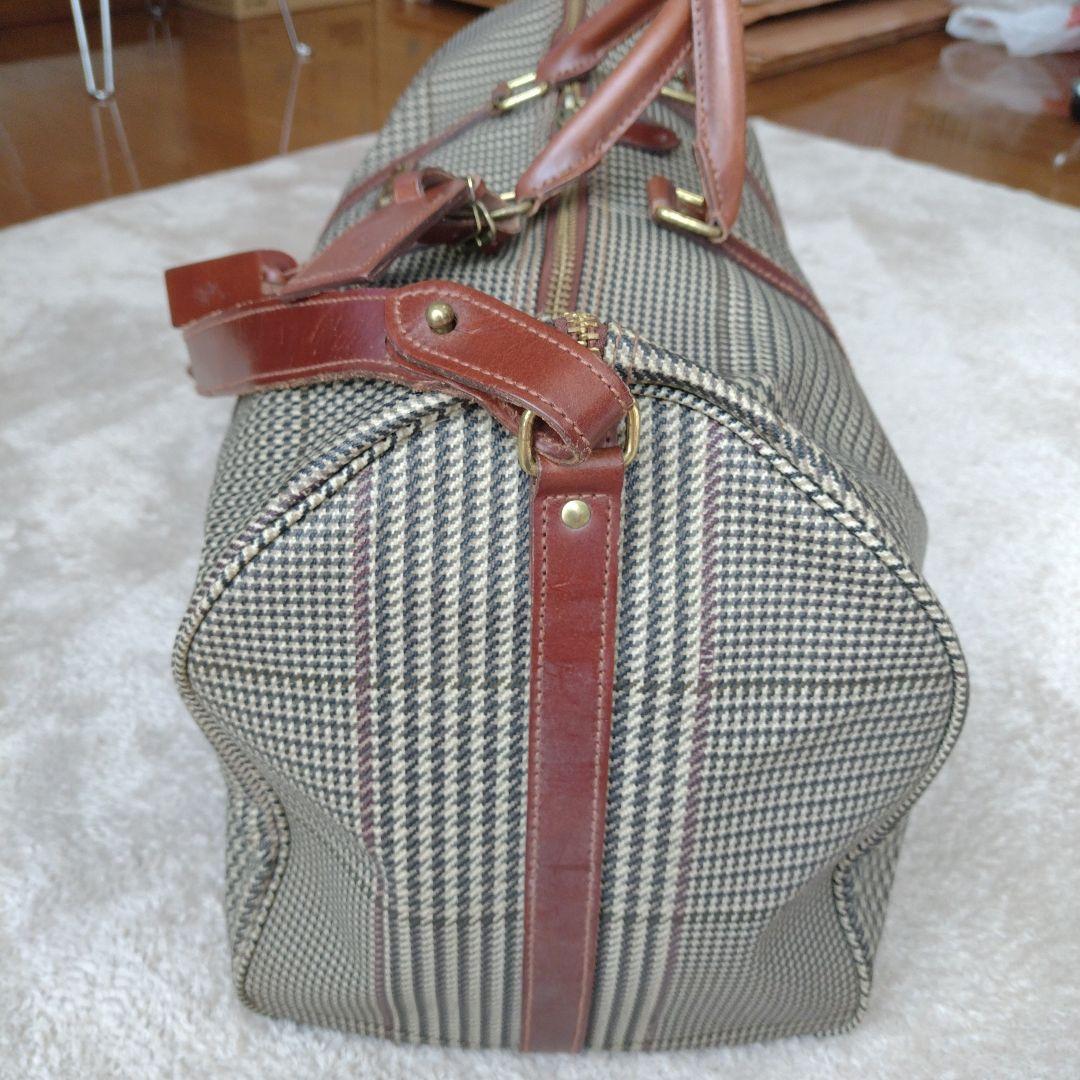 USA製 ポロラルフローレン ボストンバッグ 2way 千鳥格子柄 PVC