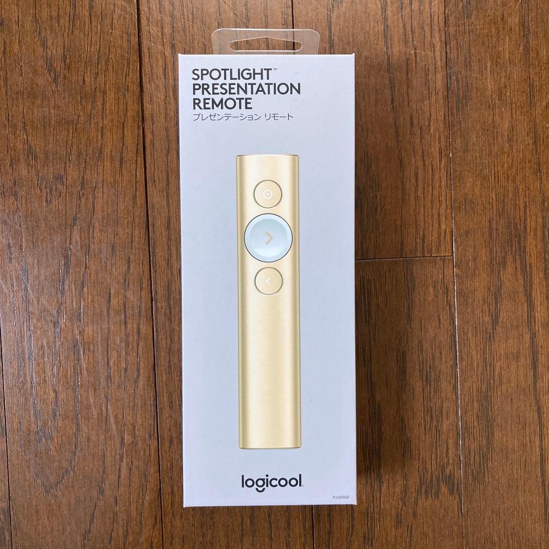 【新品・未開封】ロジクール ポインター スポットライト R1000GD ゴールド