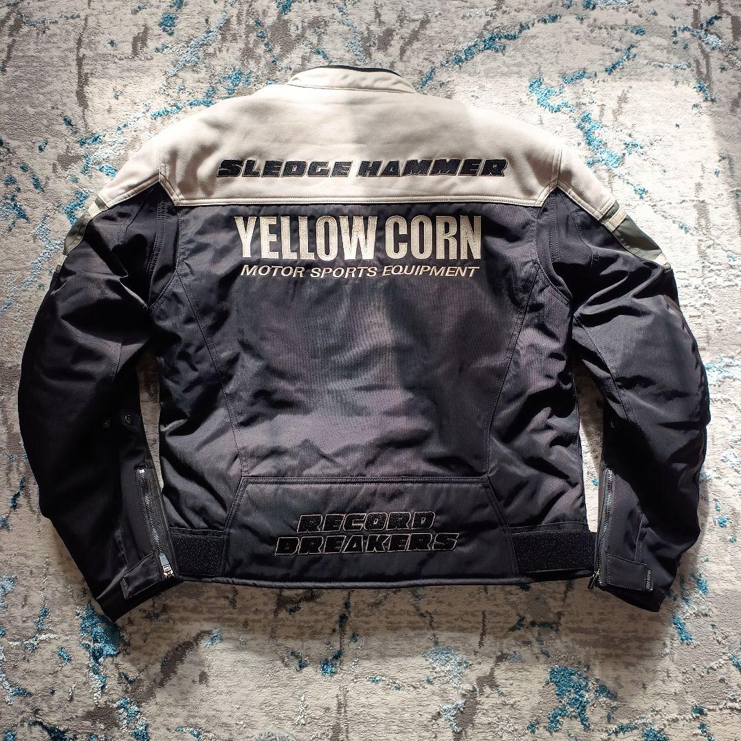 美品YELLOW CORNBB-4304ウインターバイクレザージャケット 3L