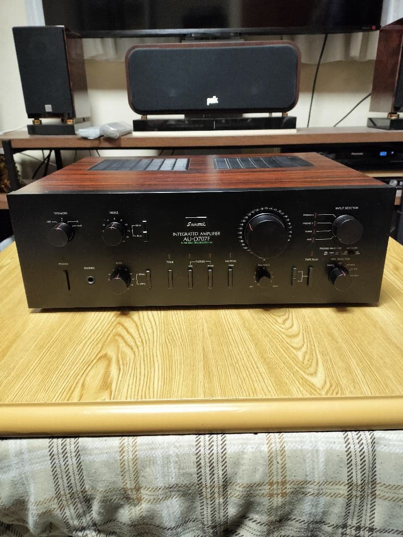 プリメインアンプ SANSUI AU-D707F 音出し確認済