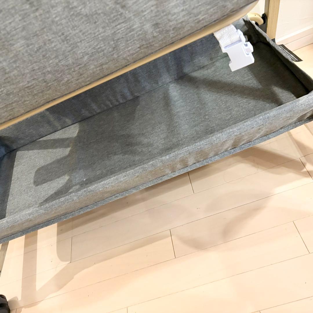 未使用美品　HZDMJ ベビーベッド 折りたたみ　グレー