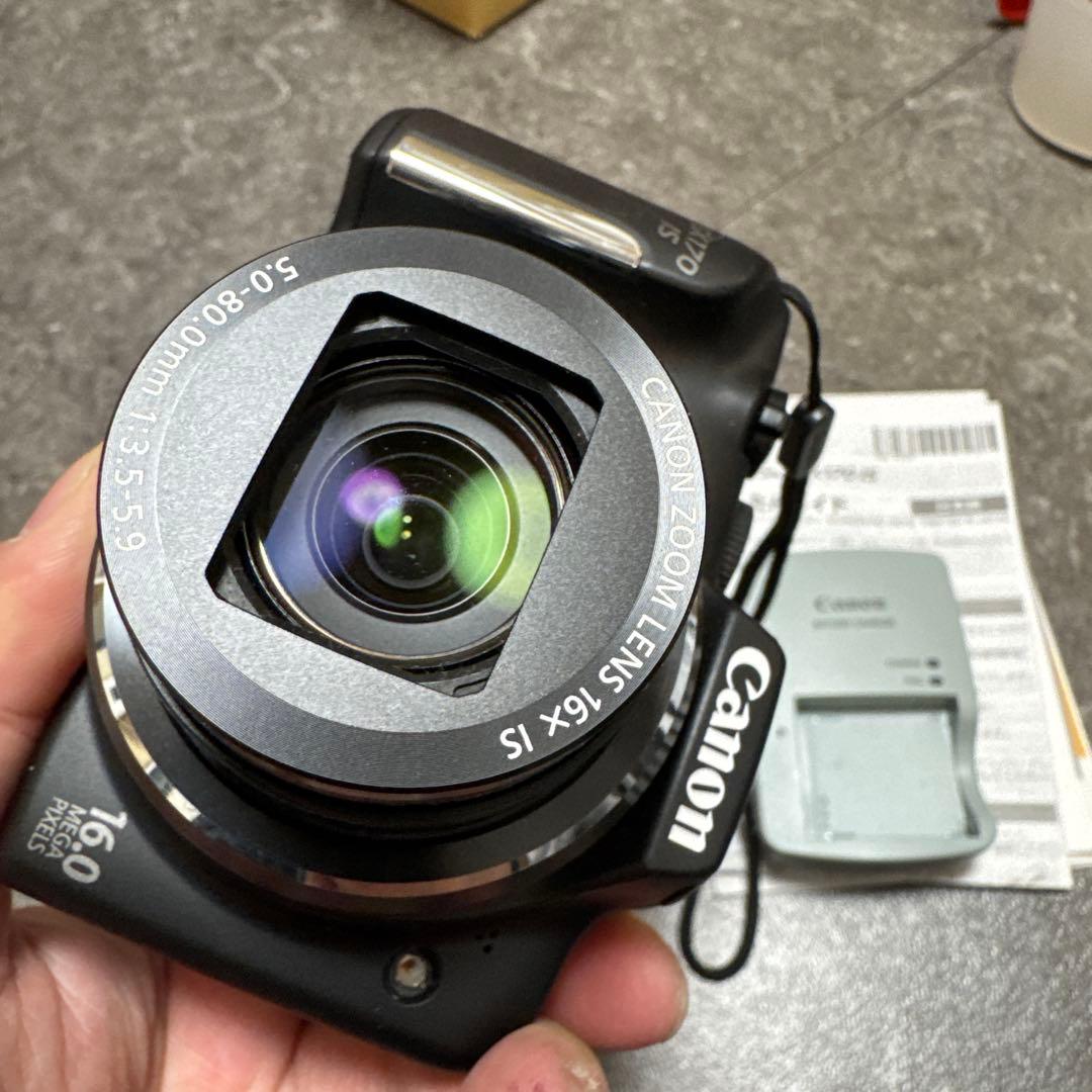【美品】Canon PowerShot SX170IS デジタルカメラ　ブラック