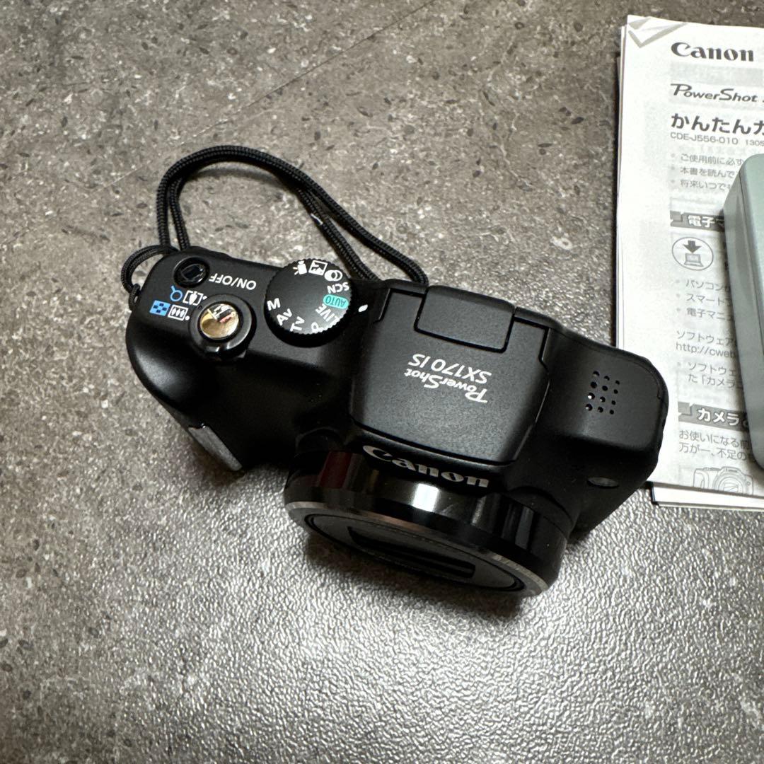 【美品】Canon PowerShot SX170IS デジタルカメラ　ブラック