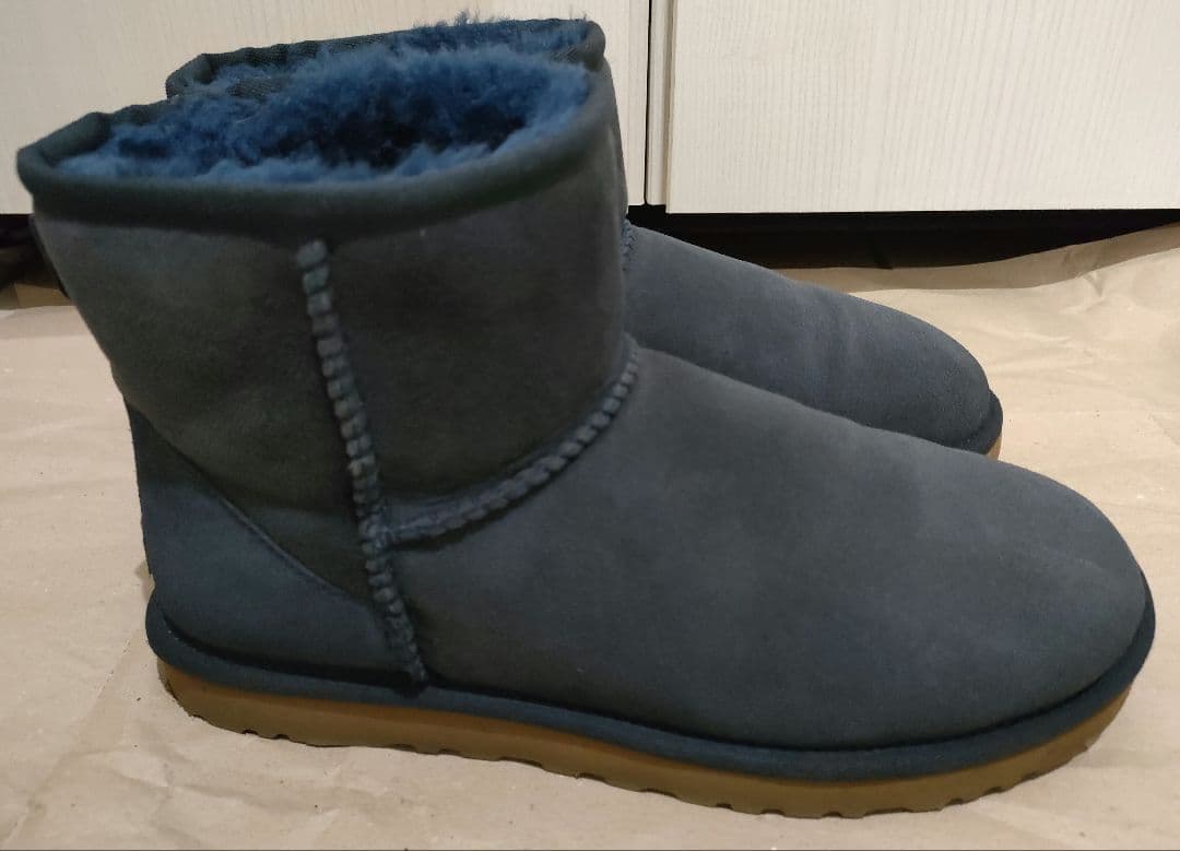 UGGクラシックミニムートンブーツネイビー紺色25